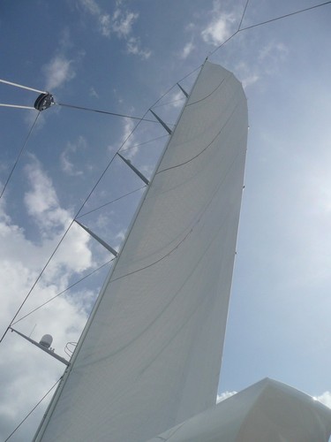 Salperton IV under sail with her new rig from Southern Spars © Southern Spars